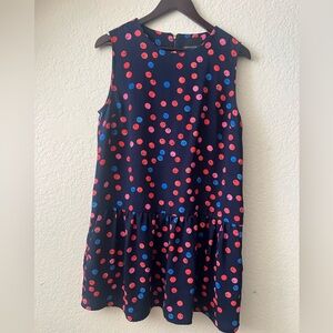 Cynthia Rowley mini dress navy blue cherry print‎